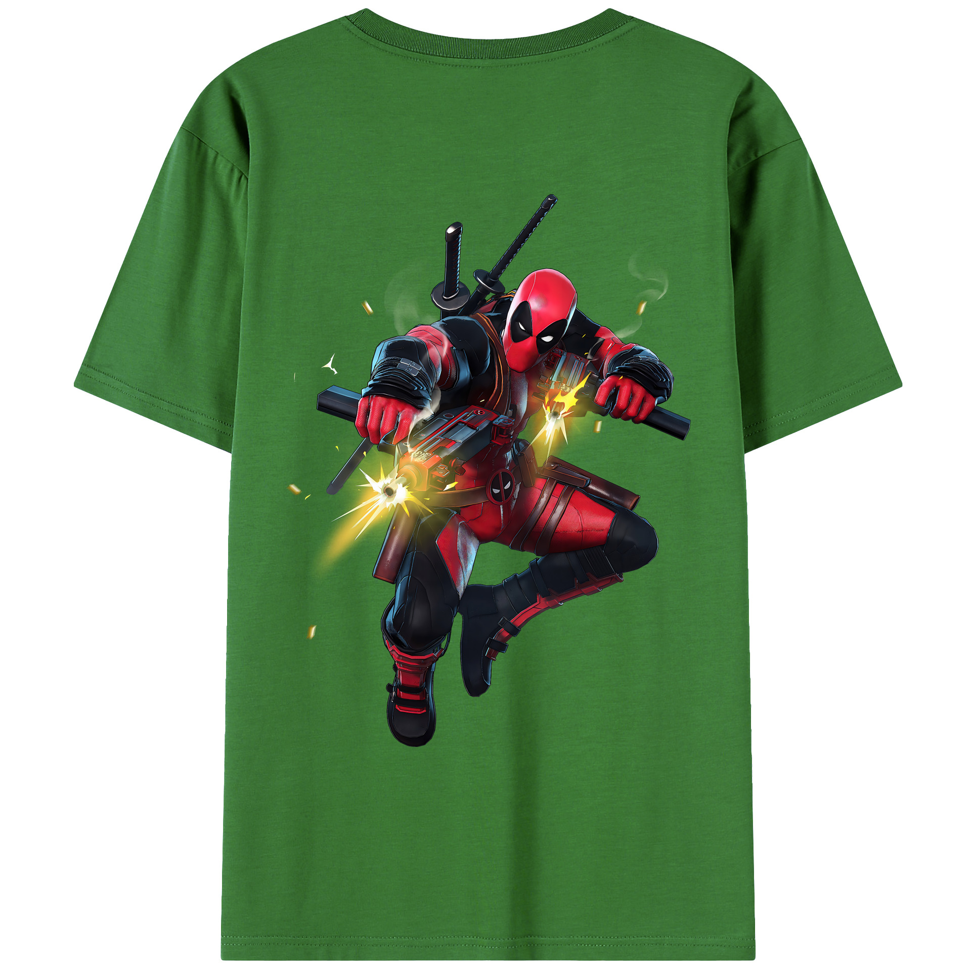 （画像用） Deadpool デッドプール レディース半袖Tシャツ(バックプリント)